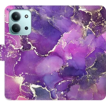 Pouzdro na mobilní telefon Flipové pouzdro iSaprio - Purple Marble - Xiaomi Redmi 15C