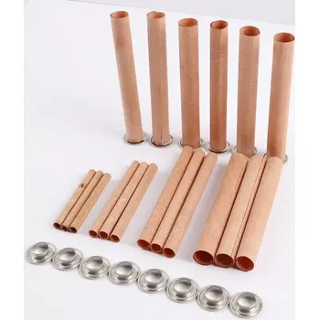 Lampový knot Knot dřevěný kulatý pro výrobu svíček - Různé velikosti (Dřevěný knot kruhový s kovovým držákem)