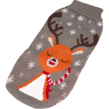 Obleček pro psa Svetr se soby Barva: Šedá, Velikost: L