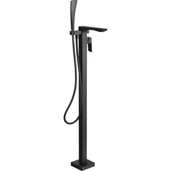 Sapho LATUS vanová baterie s připojením do podlahy, černá mat - 1102-10B