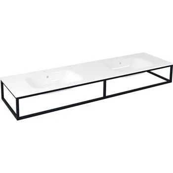 Nábytek Sapho SKA konzole pod umyvadlo/desku 180x22x51cm, černá mat - SKA880