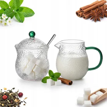 Cukřenka CUKŘENKA MLÉKOVKA SADA CUKŘENKA NÁDOBA NA CUKR DŽBÁN MLÉKO