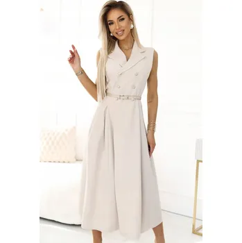 Dámské šaty Numoco šaty pro běžné nošení, plisované, midi, univerzální velikost