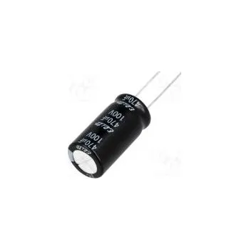 Dílna Kondenzátor elektrolytický THT 470uF 100VDC Ø16x31,5mm ±20%