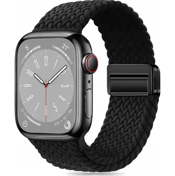 Řemínek na hodinky ŘEMÍNEK PRO APPLE WATCH 2 3 4 5 6 7 8 9 10 SE 38MM 40MM 41MM 42MM ČERNÝ NYLON
