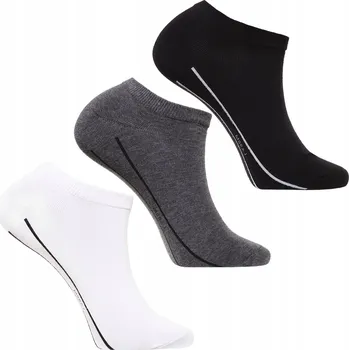 Pánské ponožky Pánské bavlněné ponožky kotníkové ponožky MORAJ CSM240-091 3 páry, velikost 39-42