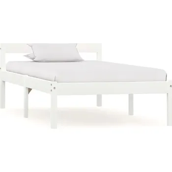 Postel Čalouněná jednolůžková postel VidaXL 90x200 cm, bílá