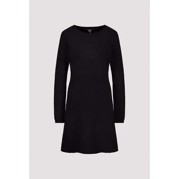 Dámské šaty Monari 809645 černé z žinylkové příze 42