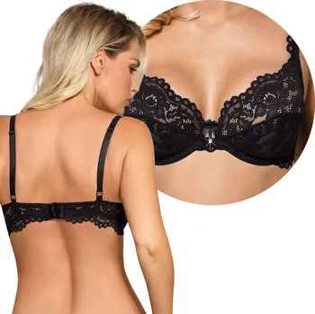 Podprsenka Róża měkká podprsenka, černá, velikost 80E