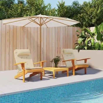 Podsedák vidaXL Podušky na židli Adirondack 2 ks oxfordská látka [361848] Barva: Béžová