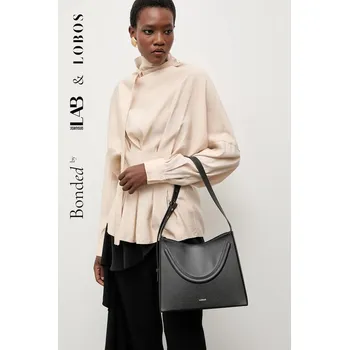 Kabelka Semišová kabelka Bonded by Answear.LAB & LOBOS BERGAMO černá 99X, vel. ONE SIZE