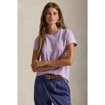 Pánská móda Bavlněné tričko Polo Ralph Lauren 211B14605 fialová 40X, vel. XXS
