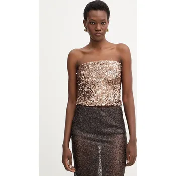 Dámská halenka Halenka Haveone RMA.P054 hnědá 88X, vel. L