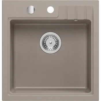Granitový dřez Sapho Granitový vestavný dřez mono, 50x52cm, taupe - GR1042