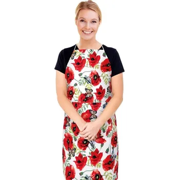 Kuchyňská zástěra Kuchyňská zástěra BERTA - zástěra 67x84 cm Červená,Bílá,Zelená