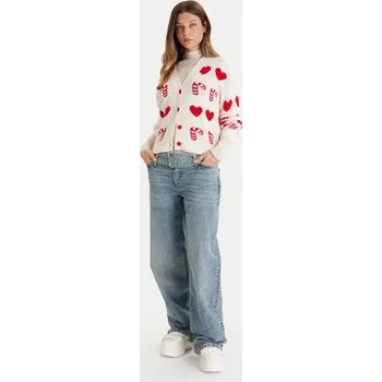 Dámský svetr Vero Moda Kardigan Candy 10331353 Béžová Regular Fit S