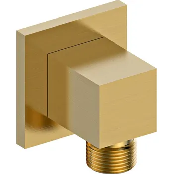 Sprchový držák Sapho Vývod sprchy, hranatý, zlato mat - 1205-02GB