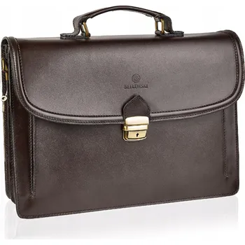 Pánská aktovka Taška na notebook Betlewski , přírodní kůže, bez potisku