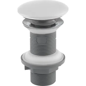 Isvea Umyvadlová výpust 5/4“, click-clack, keramická zátka, 20-70mm, bílá mat - 38TP0166I