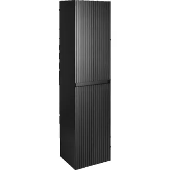 Koupelnový nábytek Sapho FILENA vysoká skříňka 35x140x30cm, černá mat strip - FID3540BS