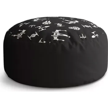 Taburet Sablio Taburet Circle Star Wars Vesmírné lodě Pattern: 38x48 cm