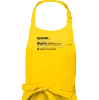 Kuchyňská zástěra FAJRONTOLOGIE - Dámská zástěra na vaření - Univerzální velikost ( Žlutá )