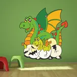 Sablio Samolepka na zeď: Draci - 84x90 cm