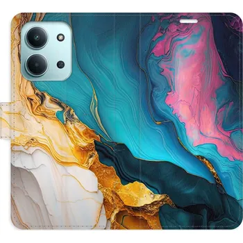 Pouzdro na mobilní telefon Flipové pouzdro iSaprio - Colourful Marble - Xiaomi Redmi 15C