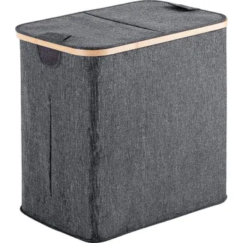 Koš na prádlo Gedy YOSHI koš na prádlo 53x51x34cm, bambus, šedá - 133808