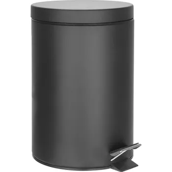 Odpadkový koš Aqualine SIMPLE LINE odpadkový koš kulatý 12l, černá mat - 26112