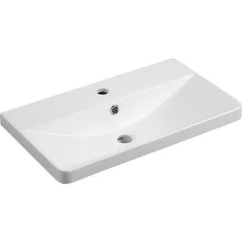 Umyvadlo Aqualine SEN umyvadlo nábytkové, litý mramor, 61x35cm, bílá - SN610