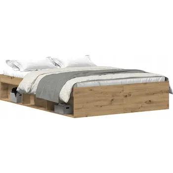 Postel Rám postele bez matrace Artisan Oak 135x190cm Lepené dřevo