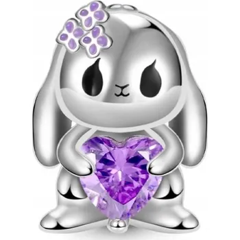 Přívěsek Přívěsek králík králíček srdce stříbro 925