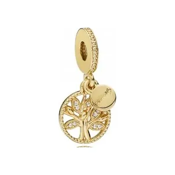 Přívěsek Charms Family zlatý přívěsek strom života rodinný pozlacený zlato stříbro 925