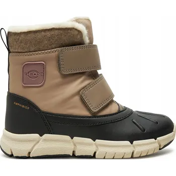 Dívčí sněhule BÉŽOVÉ DĚTSKÉ SNĚHULE PRO DÍVKU GEOX FLEXYPER R34