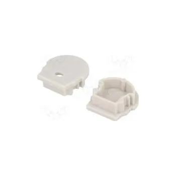 LED osvětlení Záslepka pro LED profily šedá ABS Určení UNI12 V s otvorem