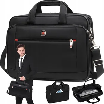 VELKÁ ROZŠIŘITELNÁ PÁNSKÁ TAŠKA DO PRÁCE, AKTovka, OXFORDSKÁ LÁTKA