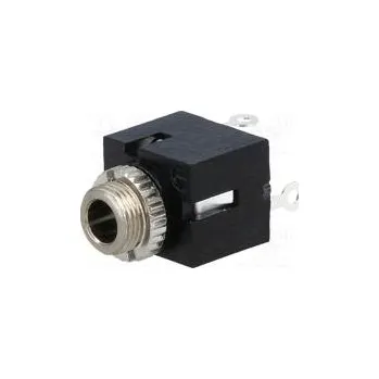 Elektrická zásuvka Zásuvka Jack 3,5mm x 18,6mm zásuvka mono s vypínačem pájení