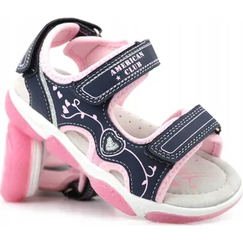 Chlapecké sandály American Club dětské sandály eko kůže modré, velikost 28