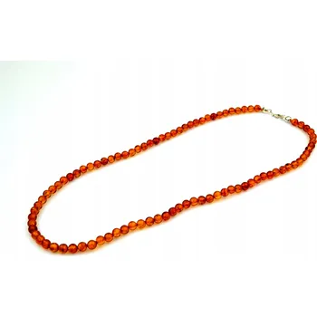 Náhrdelník NÁHRDELNÍK Z PŘÍRODNÍHO JANTARU KULIČKA 5MM