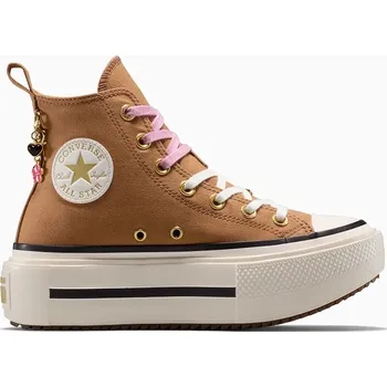 Oblečení a móda Kecky Converse Chuck Taylor All Star Star Double Stack A18867C hnědá 82X, EUR 36