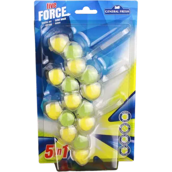 WC čistič GF Five Force blistr s vůní citron 3x50 g