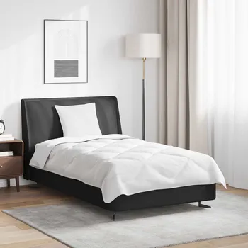 Zahradní pohovka Přikrývka s polštářem 2 pcs Bílá Mikrovlákno