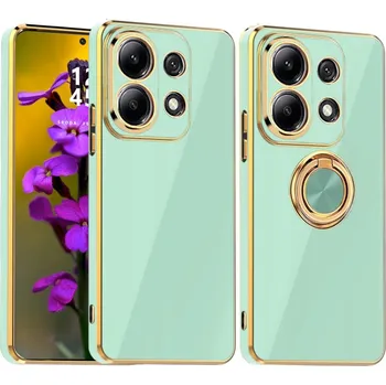 Pouzdro na mobilní telefon Zadní Kryt RCBR pro Xiaomi Redmi Note 13 pro 5G / Poco X6 5G GLAMOUR CASE tyrkysová
