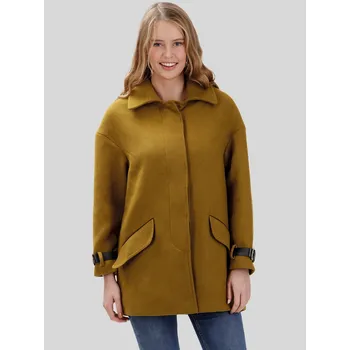 Cizojazyčná kniha PERSO Woman's Women's wool coat with decorative straps PERSO hnědá 2018435