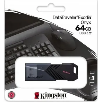 USB flash disk USB flash disk Kingston Exodia Onyx 64 GB USB 3.2 černý