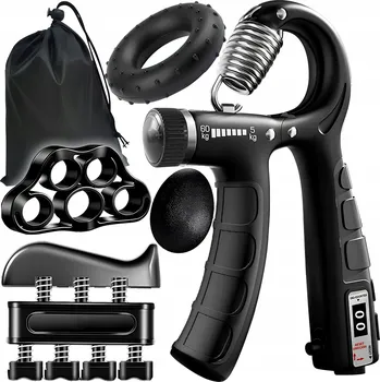 Posilovač rukou Ineox Grip na posílení ruky s nastavitelným odporem a počítadlem, 5-60 kg