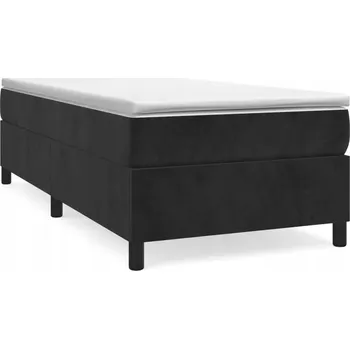 Ložnice Rám postele s boxspringem černý 100 x 200 cm samet