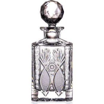 Bohemia Crystal Ručně broušená láhev na whisky, rum a pálenku Brilliant 800ml