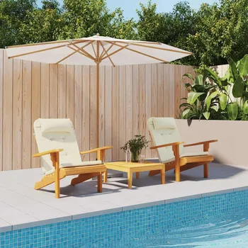 Bytový textil vidaXL Podušky na židli Adirondack 2 ks oxfordská látka [361848] Barva: krémová